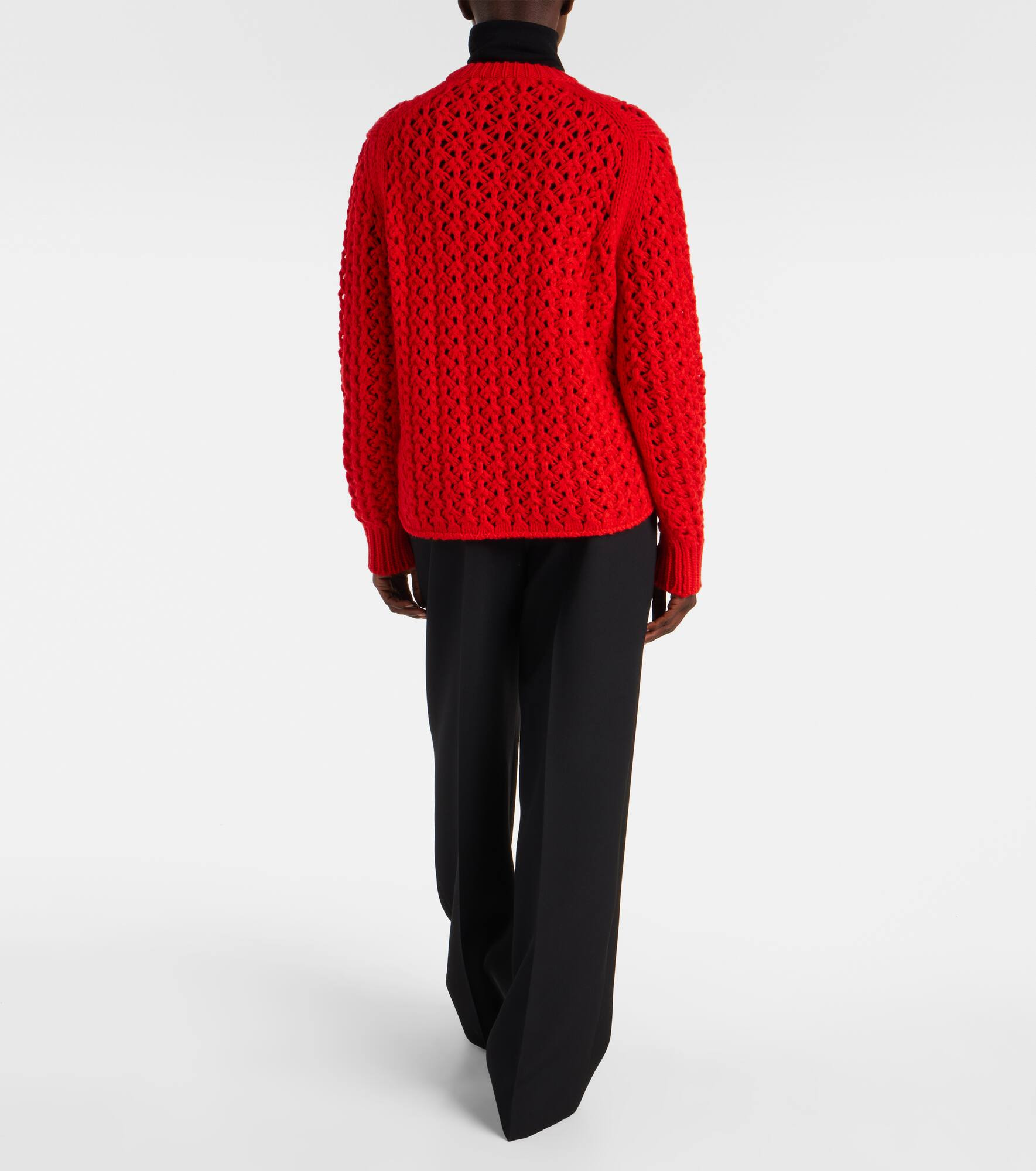 Open-knit wool cardigan - 3