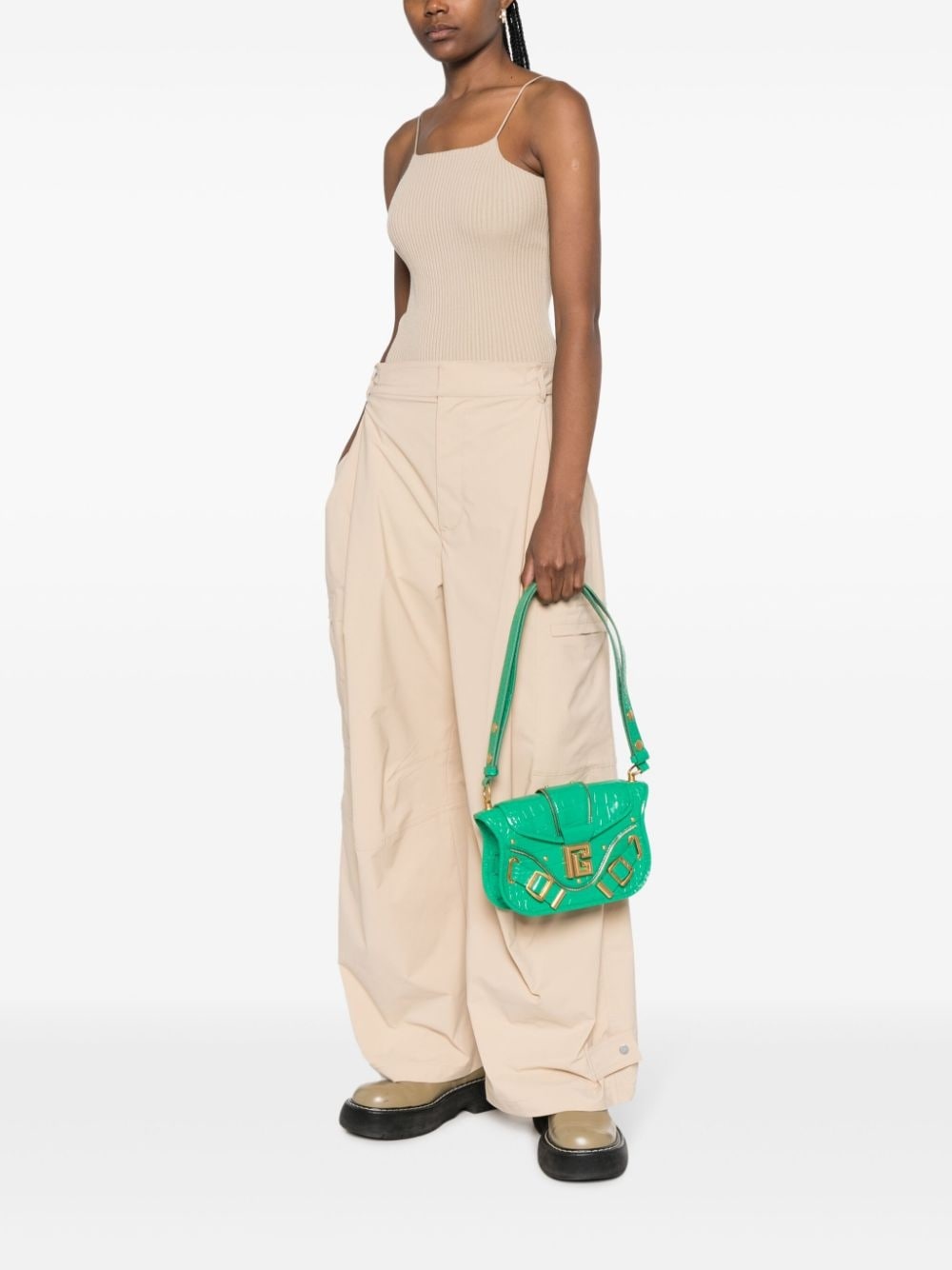 Blaze crocodile-effect shoulder bag - 4