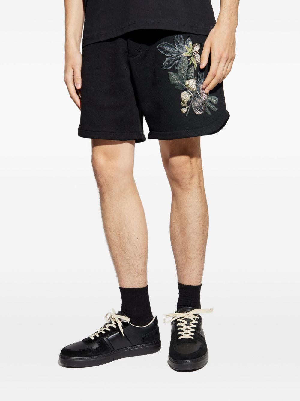 embroidered cotton shorts - 3