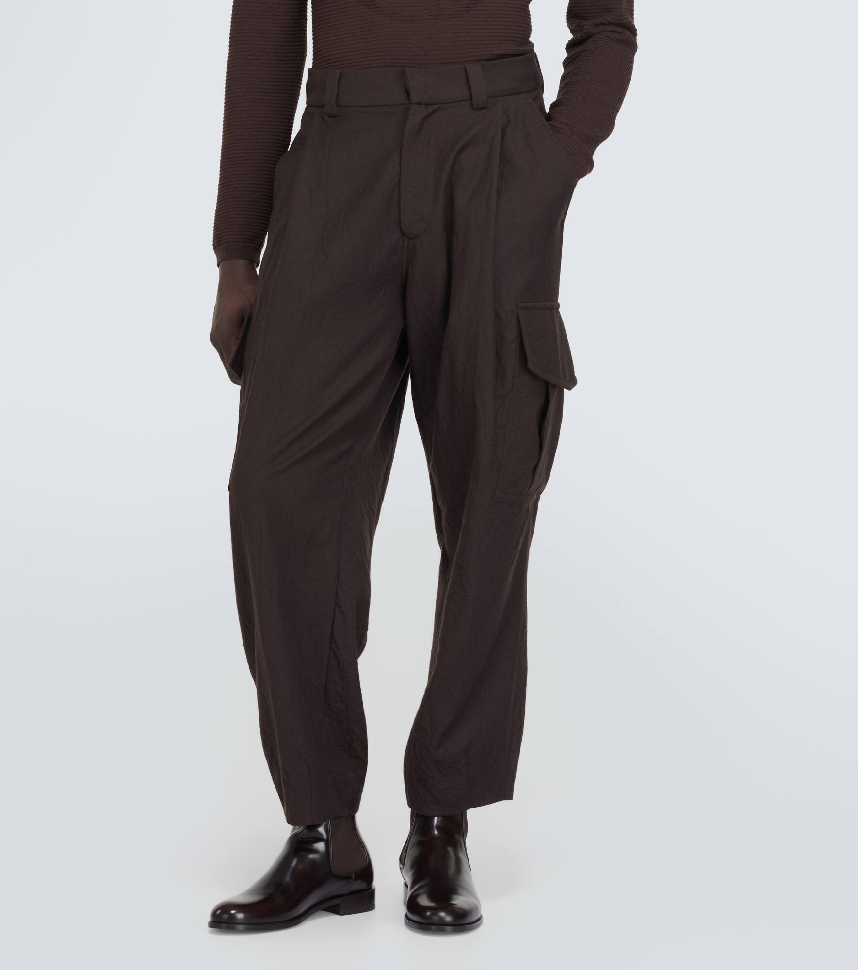 Wide-leg cargo pants - 3