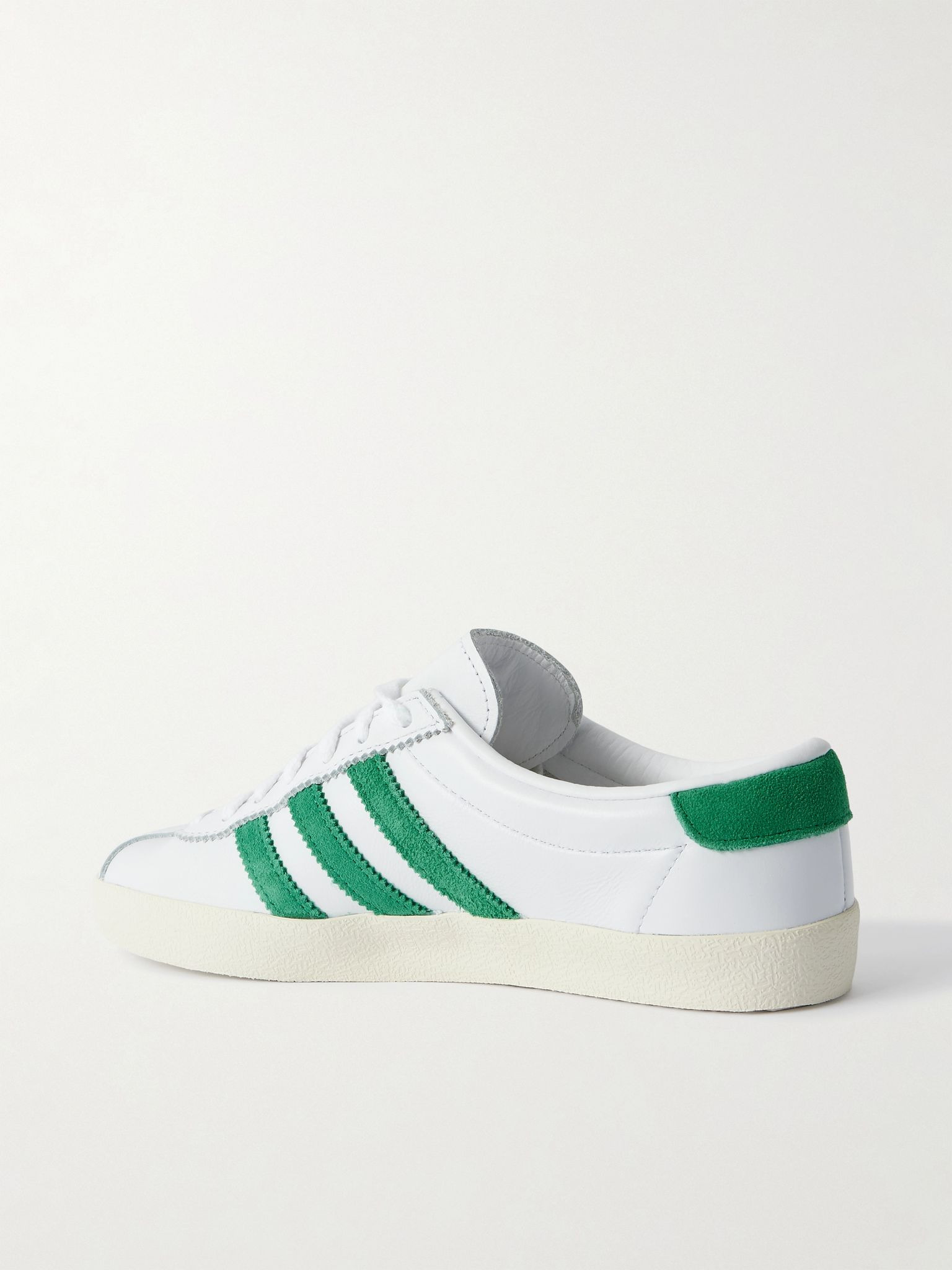 + Sporty & Rich suede-trimmed leather sneakers White - 3