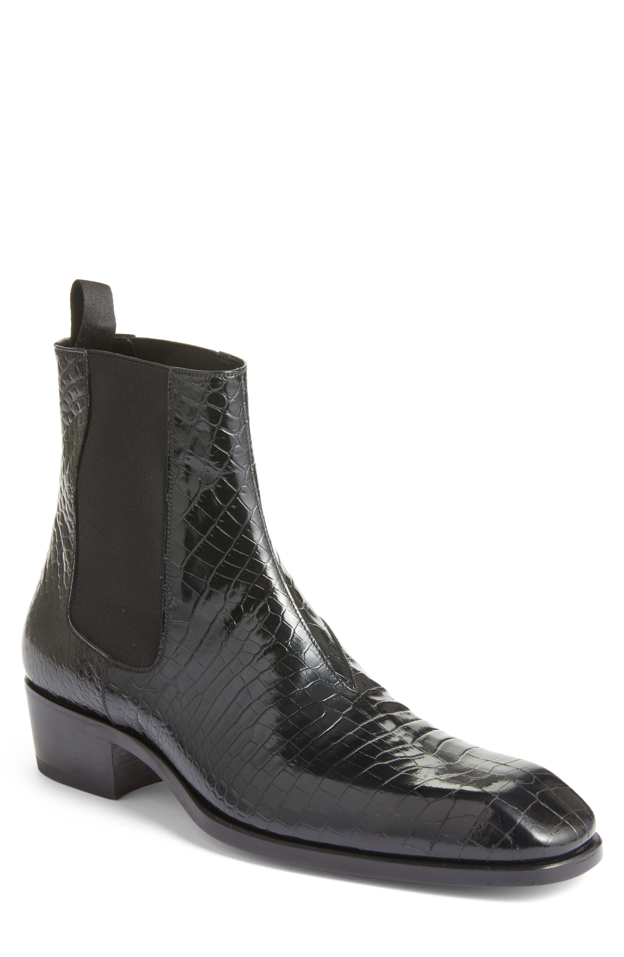 Bailey Croc Embossed Chelsea Boot - 1