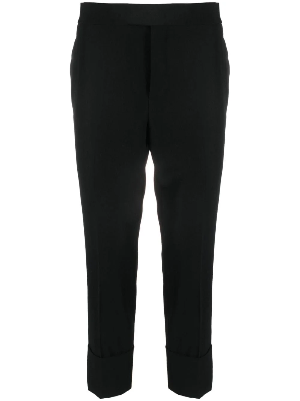 straight-leg cropped trousers - 1