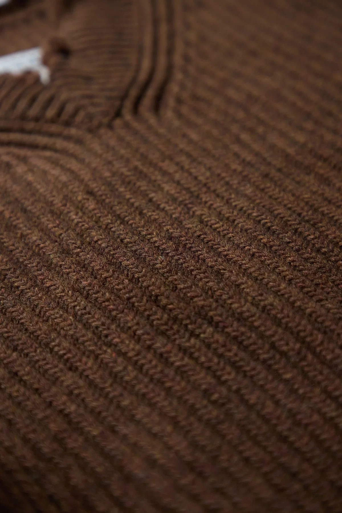 MM6 V-Neck Sweater Brown Melange - 3
