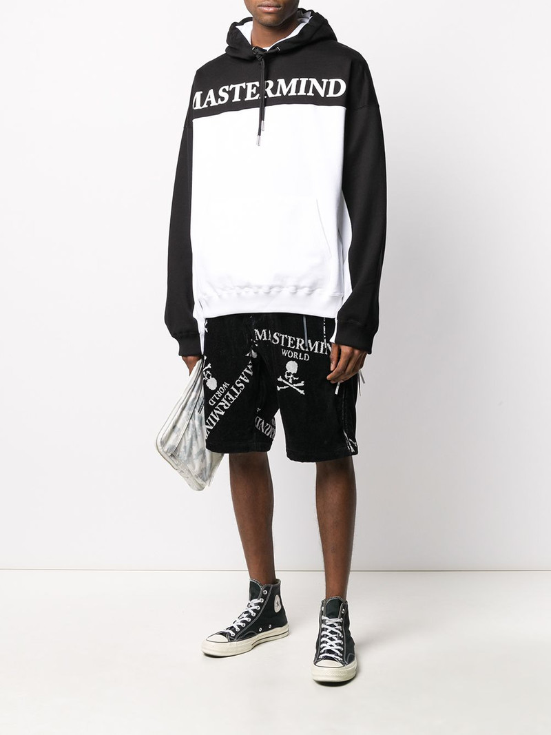 MASTERMIND WORLD logo print hoodie outlook