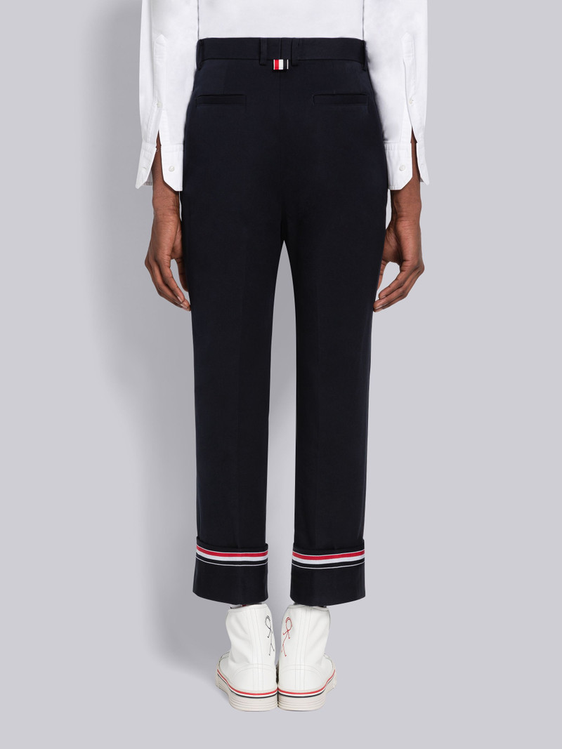 Stripe Twill Belt Loop Straight Leg Trouser 3