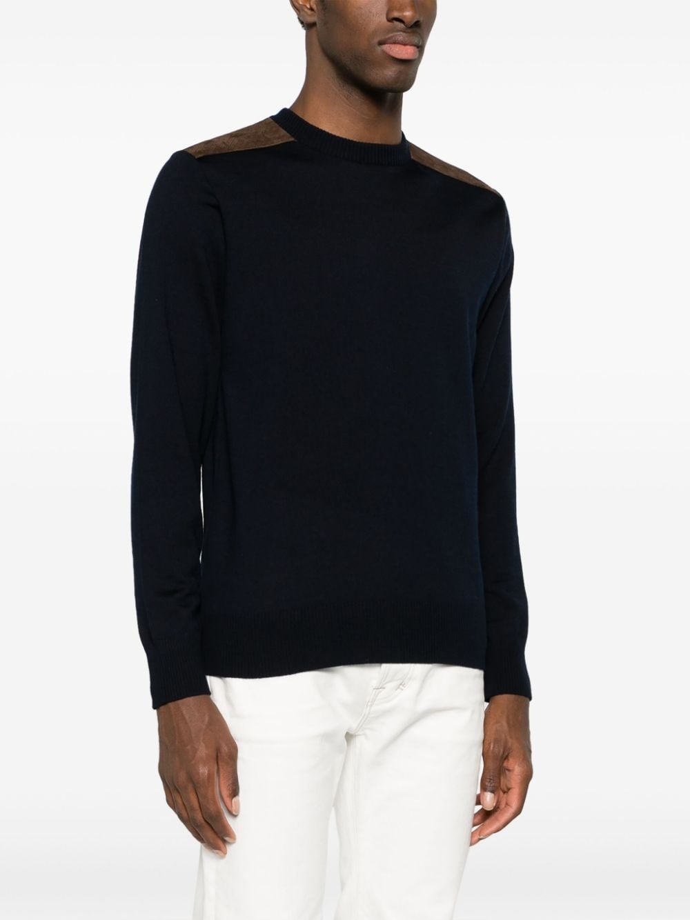 crew-neck virgin wool jumper - 3