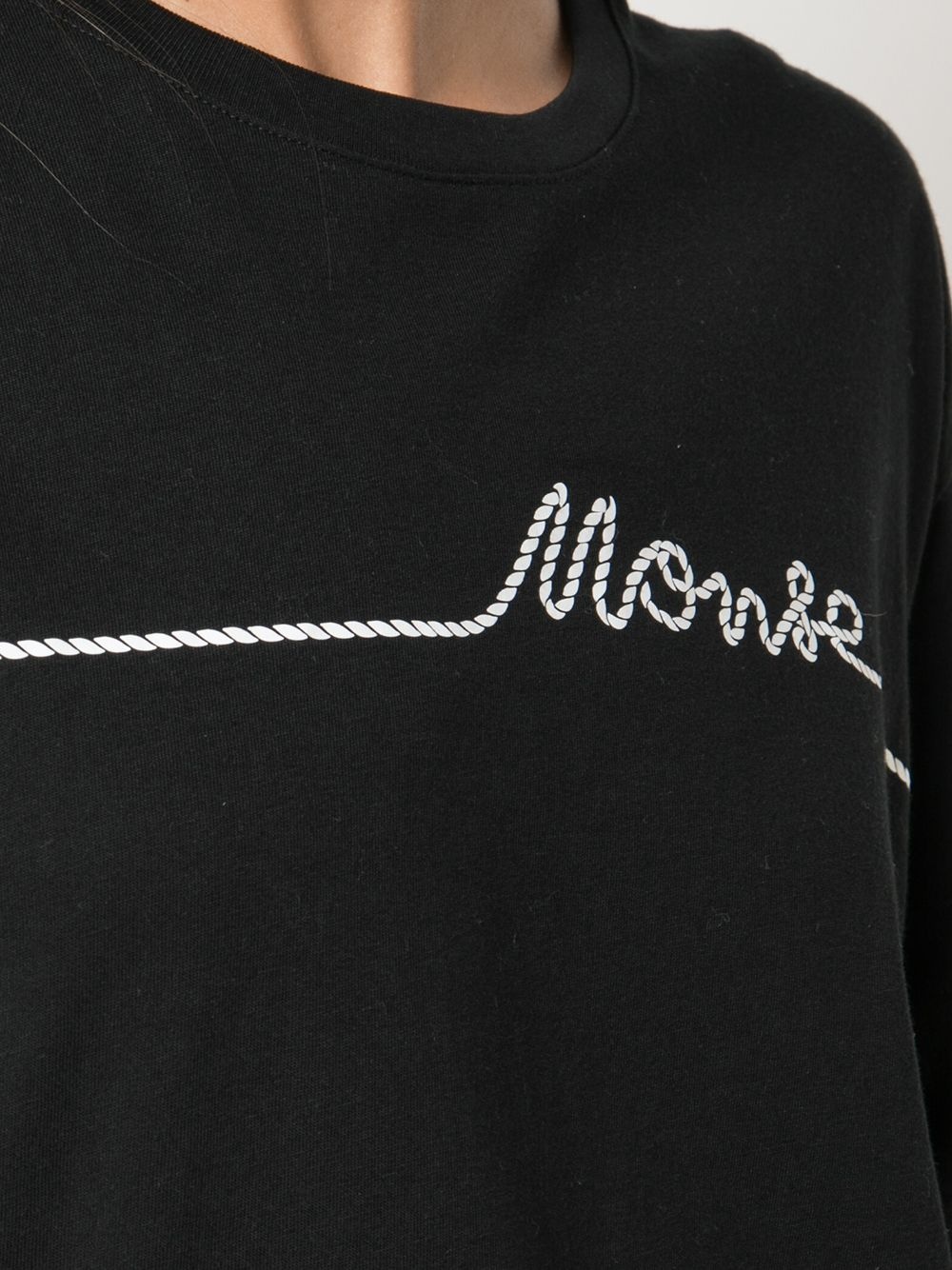 logo small rope print T-shirt - 5