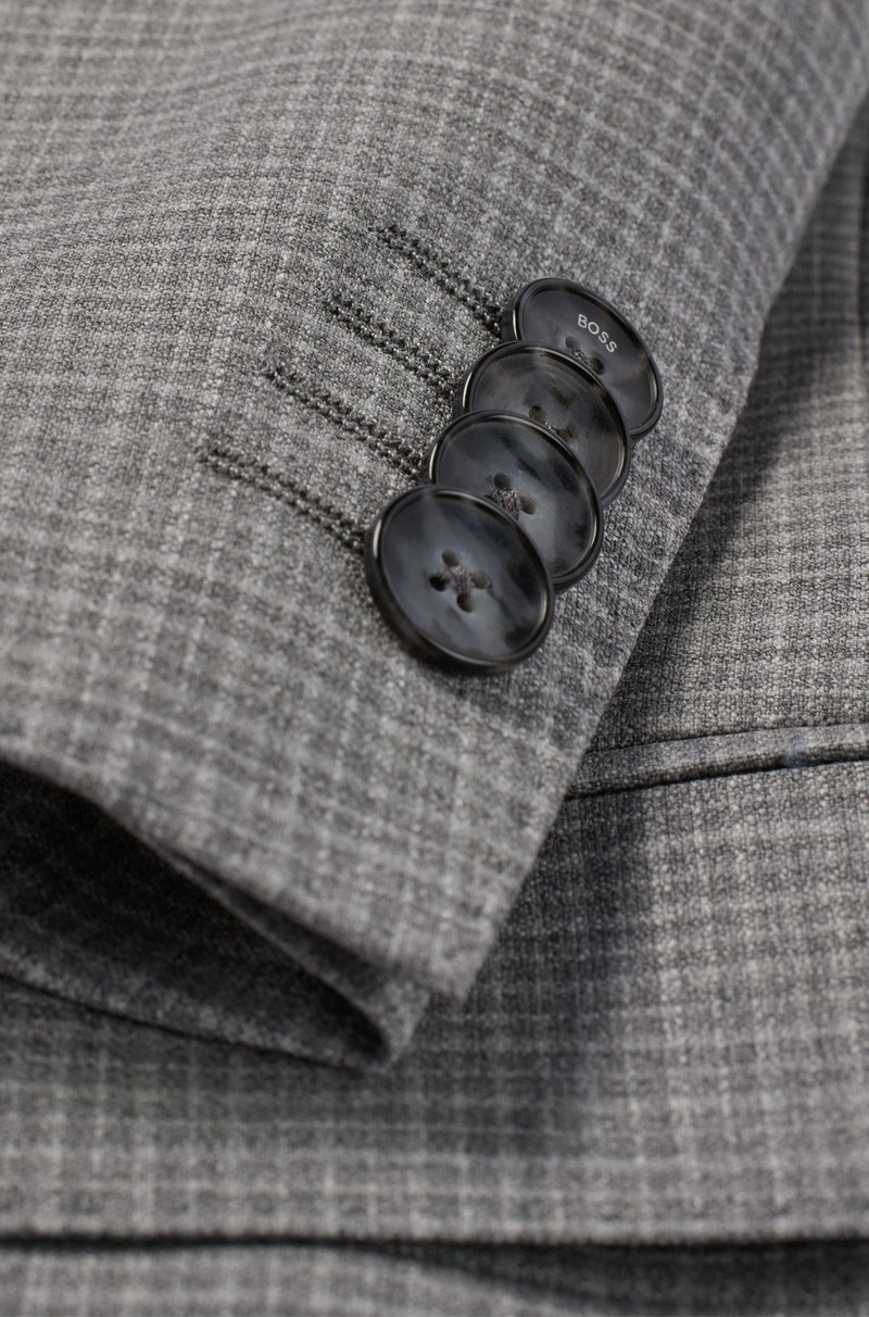 SLIM-FIT SUIT IN PATTERNED STRETCH WOOL 10