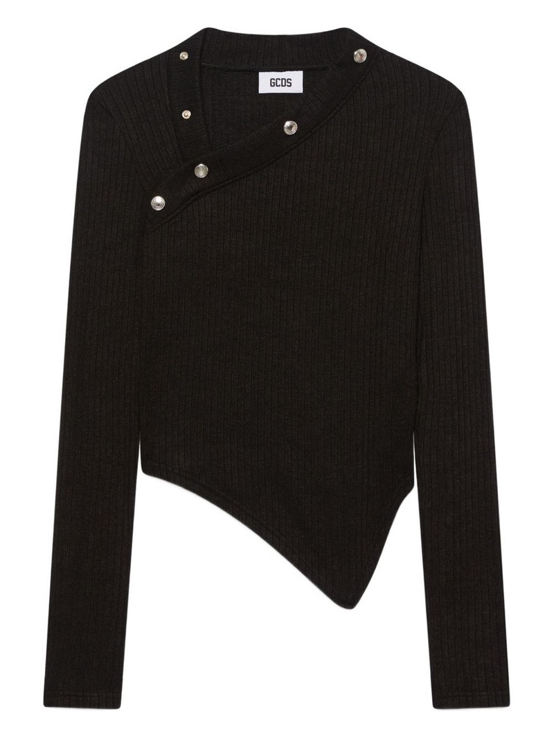 buttoned asymmetric top 1