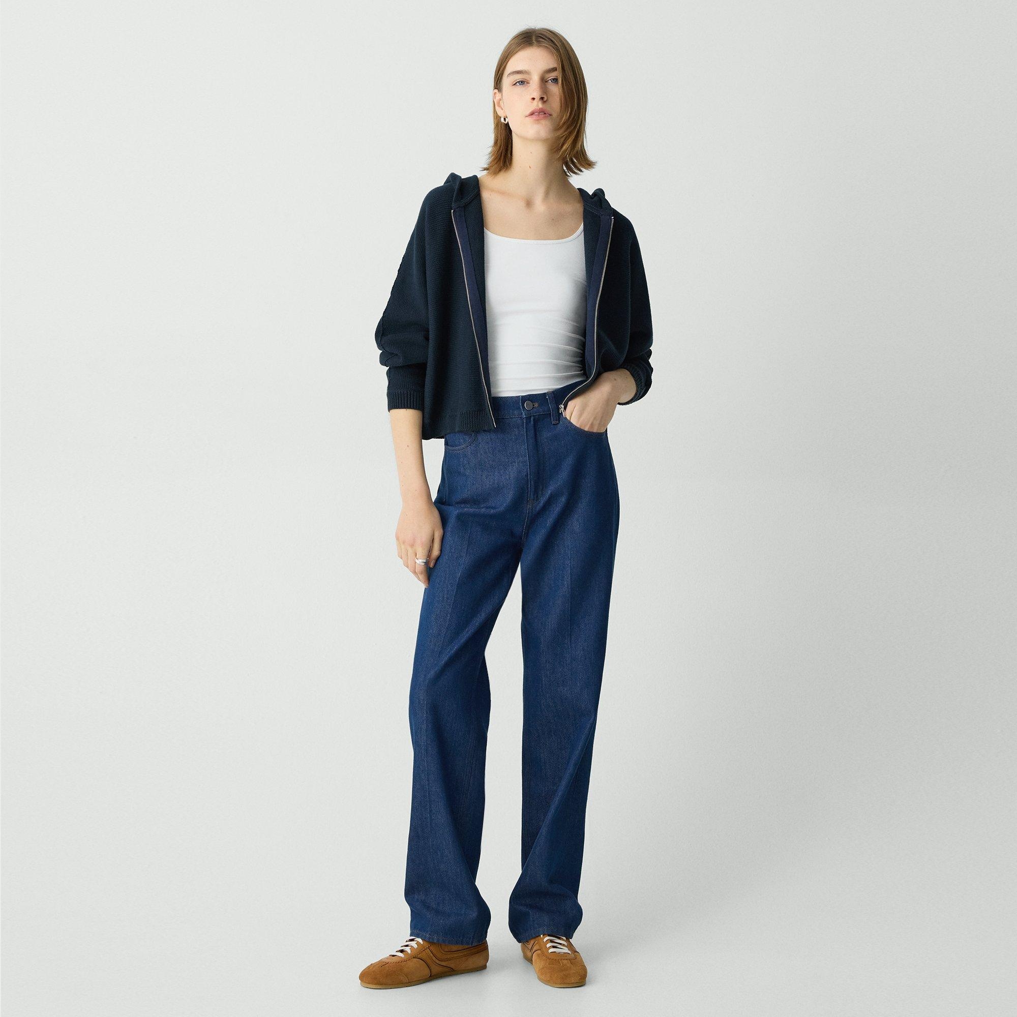 Zip-Up Hoodie in Rounded Cotton - 6