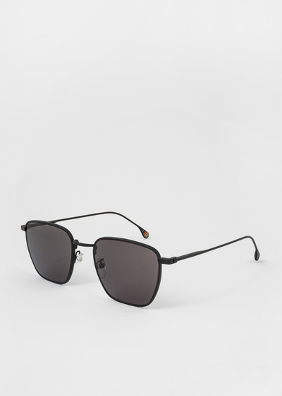 Paul Smith Matte Black 'Errol' Sunglasses outlook
