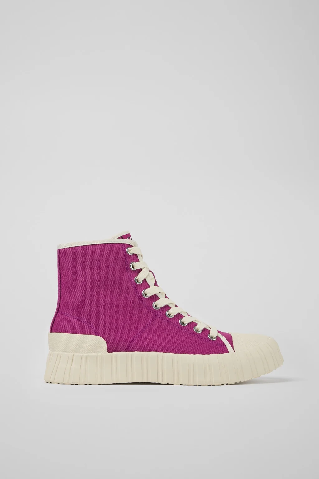 Purple recycled cotton sneakers - 1
