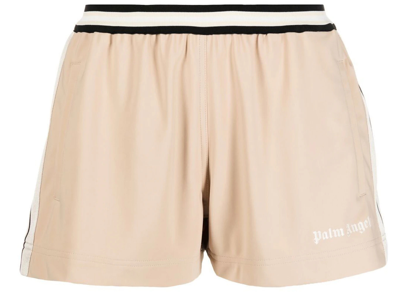 Palm Angels Side Stripe Track Shorts Peach Orange - 1