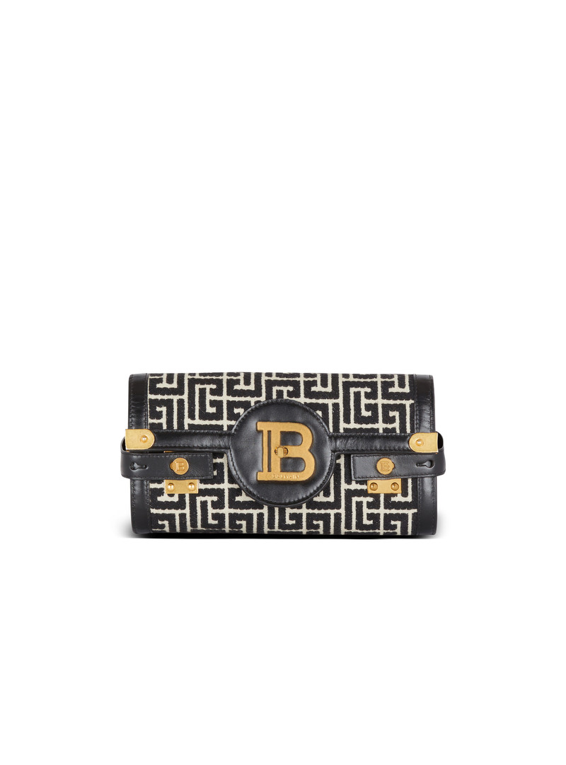 B-Buzz 23 jacquard and leather Clutch bag 1