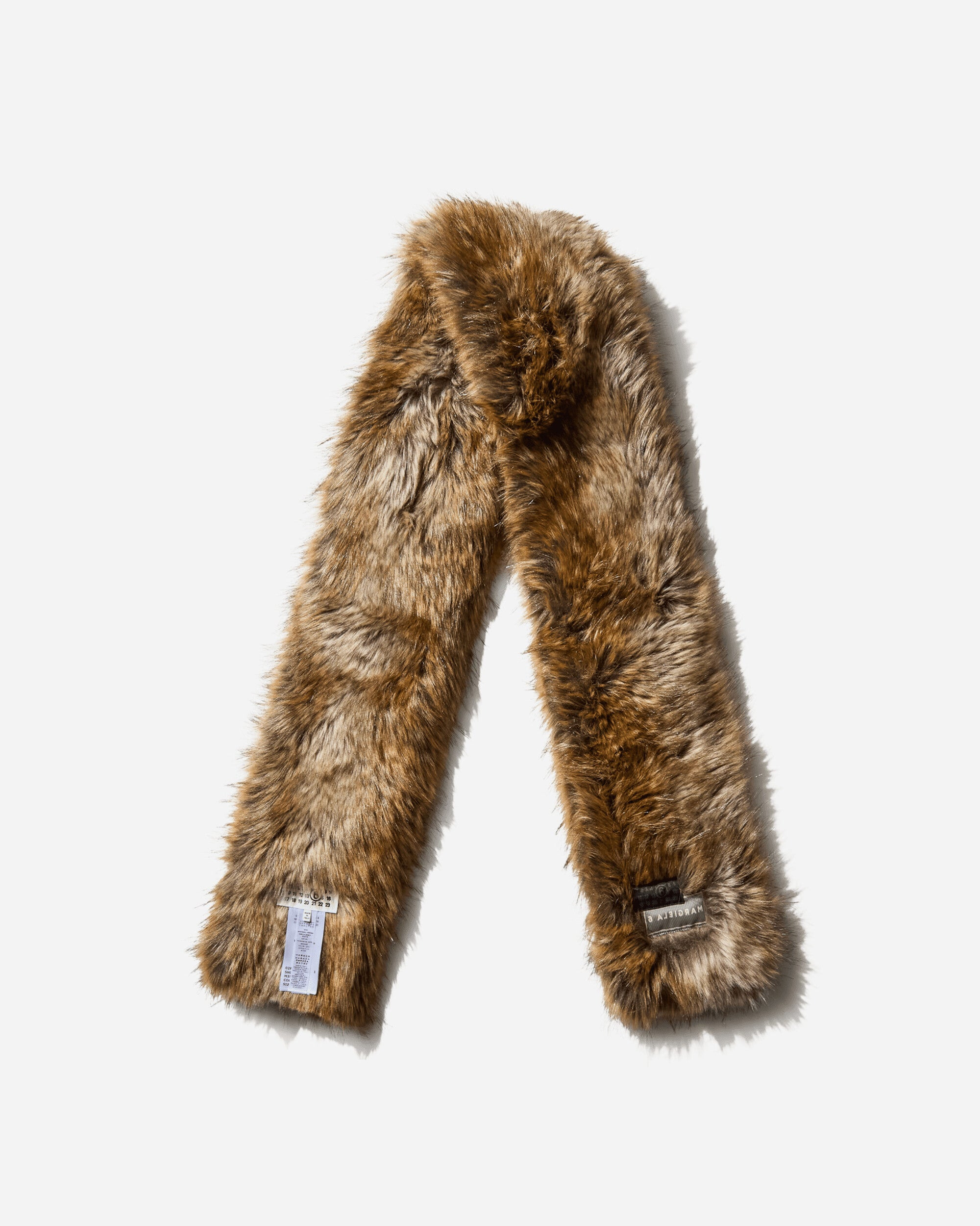 Faux Fur Scarf Brown - 2