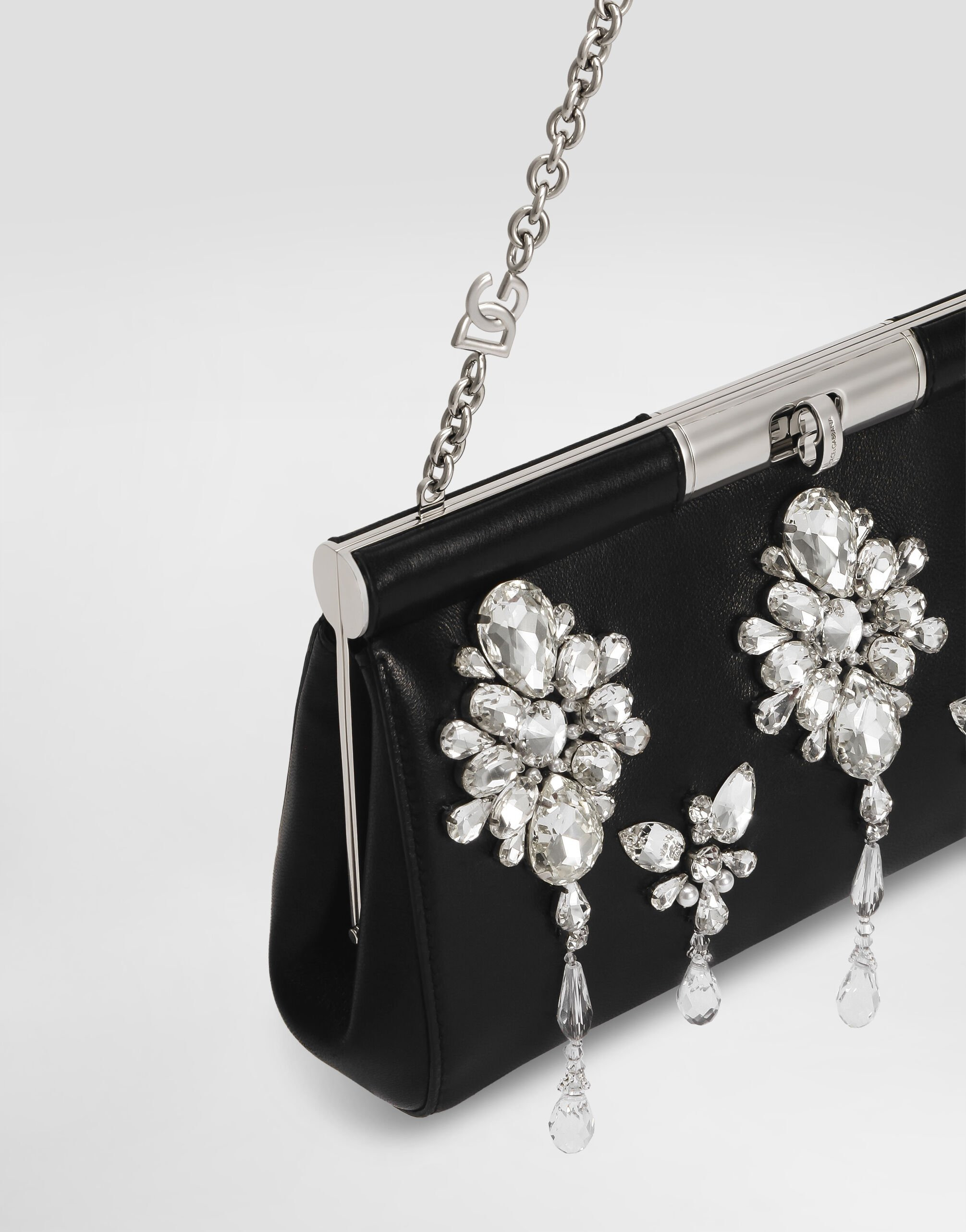 Crystal embroidered Marlene handbag - 8