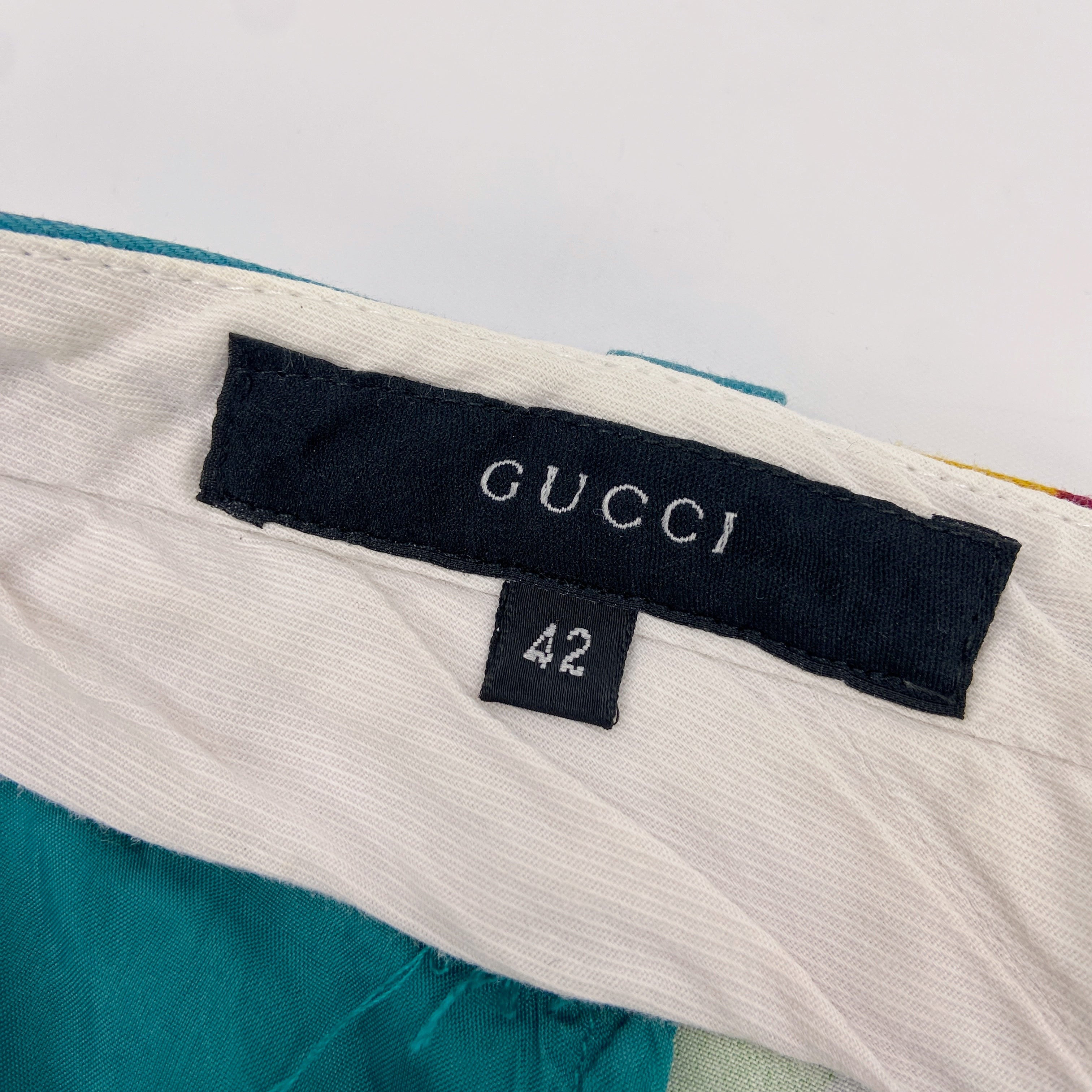 Gucci Spring 1999 Tom Ford Iconic Runway Blue Floral Pants 42 - 19
