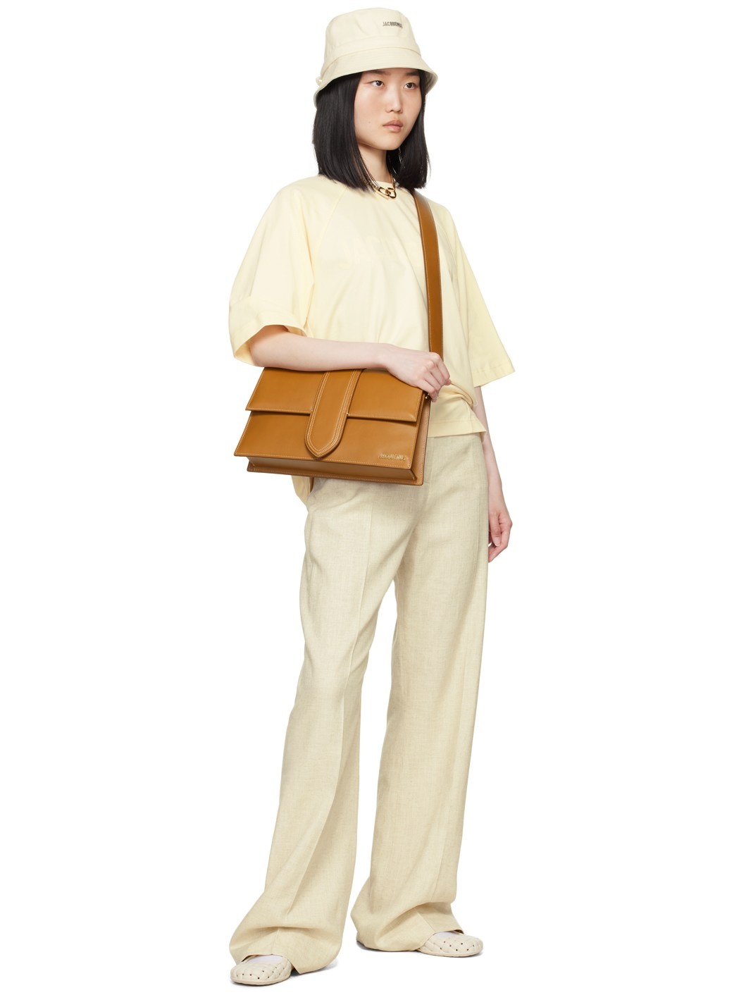 Beige Les Classiques 'Le t-shirt Typo' T-Shirt - 4