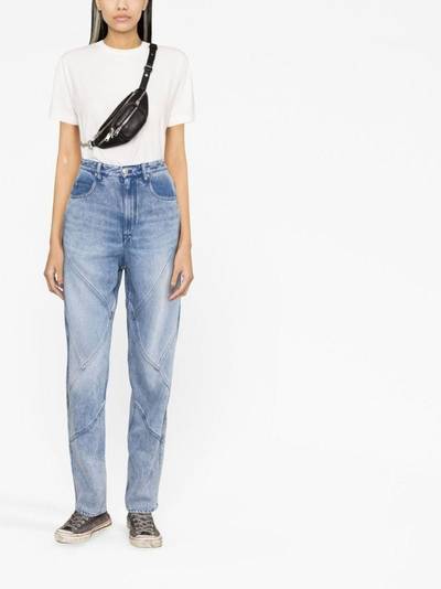 Isabel Marant Étoile panelled straight-leg jeans outlook