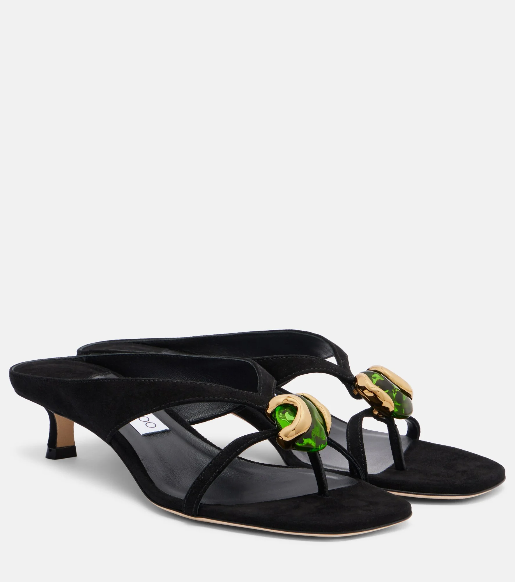 Emeri Stone embellished thong sandals - 1