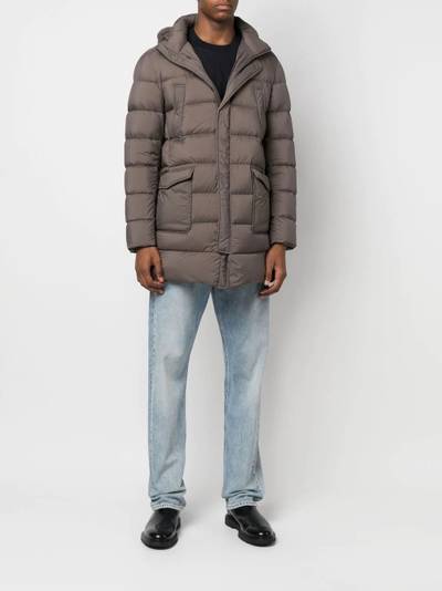 Herno padded hooded down jacket outlook