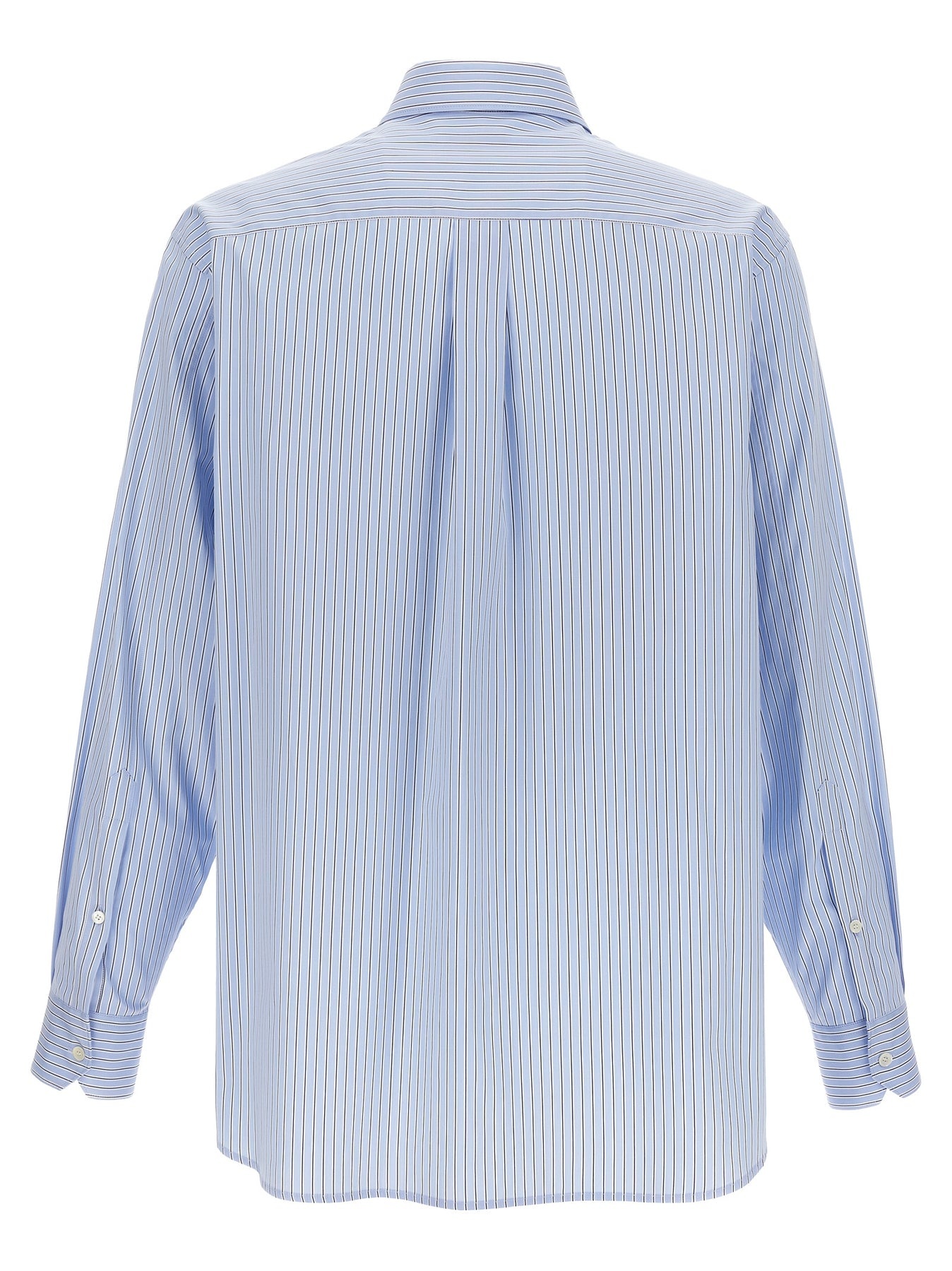 Valentino Striped Shirt Shirt, Blouse Light Blue - 2