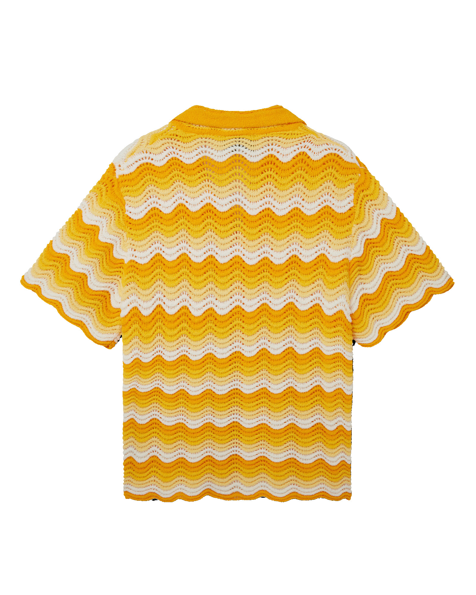 Wavy Gradient Crochet Shirt - 2