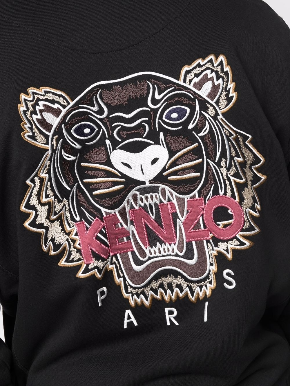 Tiger embroidered hoodie - 5