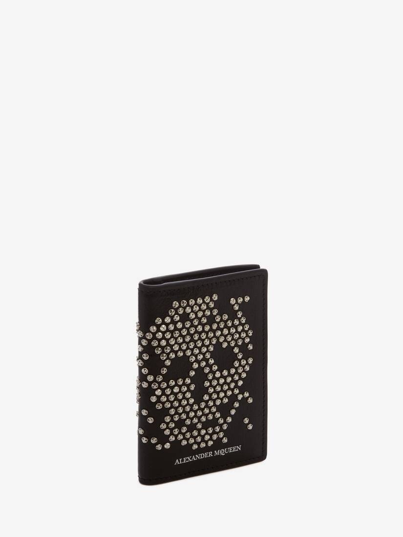 Studded Leather Pocket Organizer in Black - 2