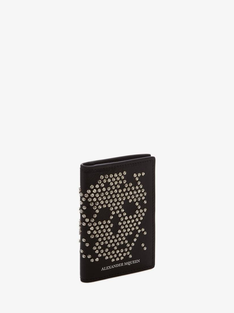 Studded Leather Pocket Organizer in Black 2