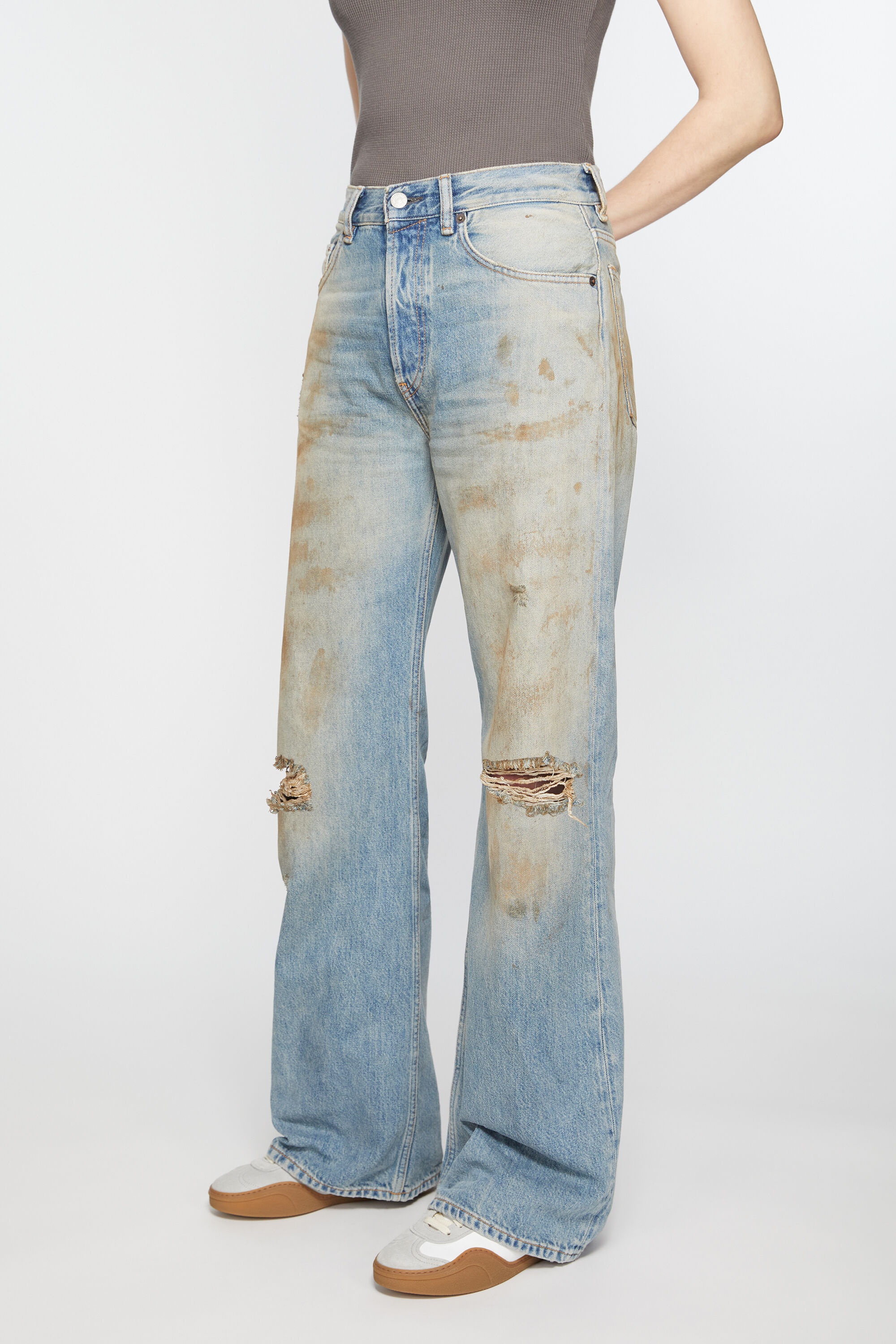 Loose fit jeans - 2021F - Mid blue - 4