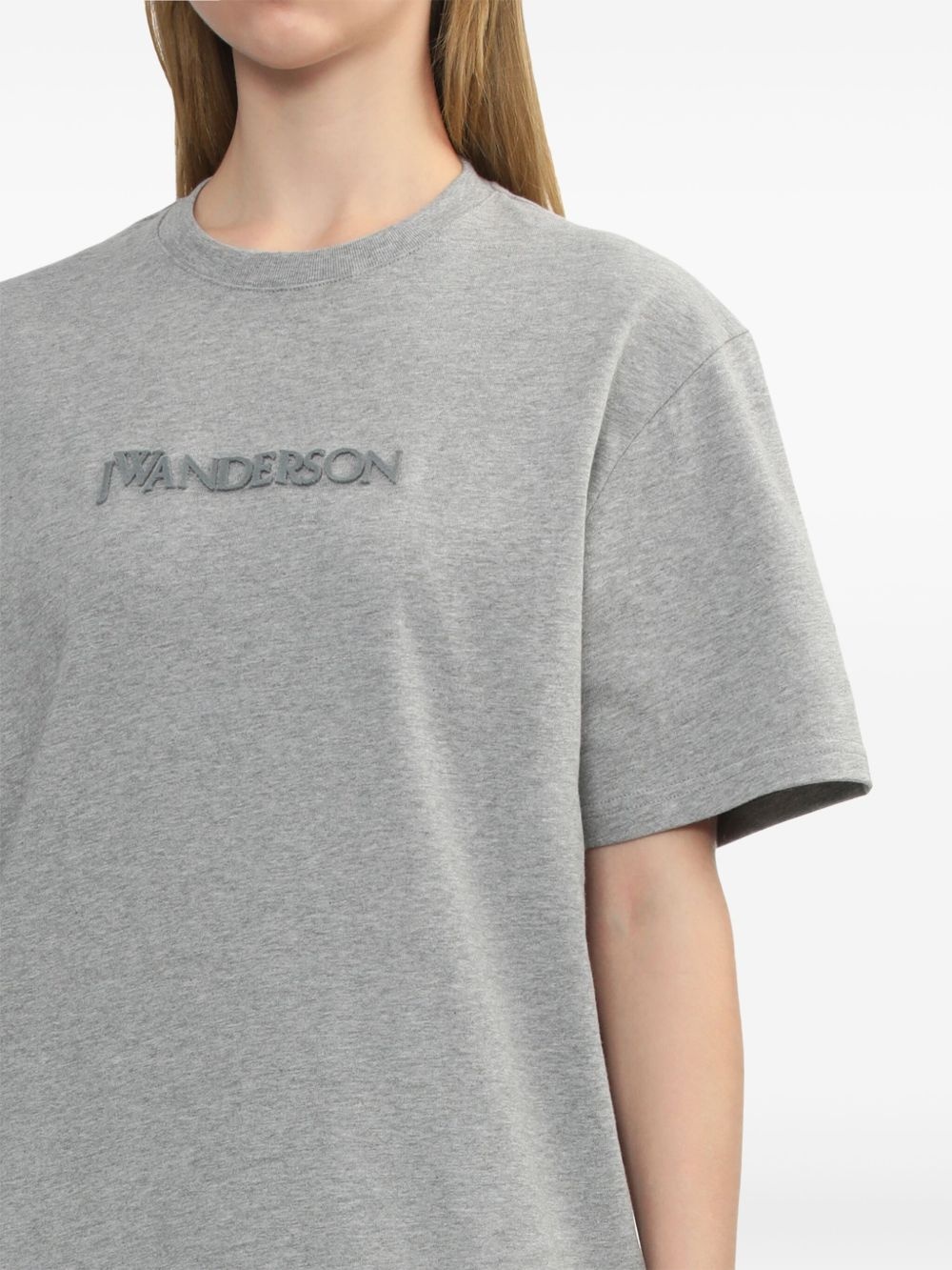logo-embroidered T-shirt - 5
