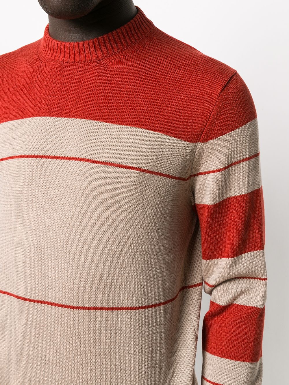 horizontal-stripe jumper - 5