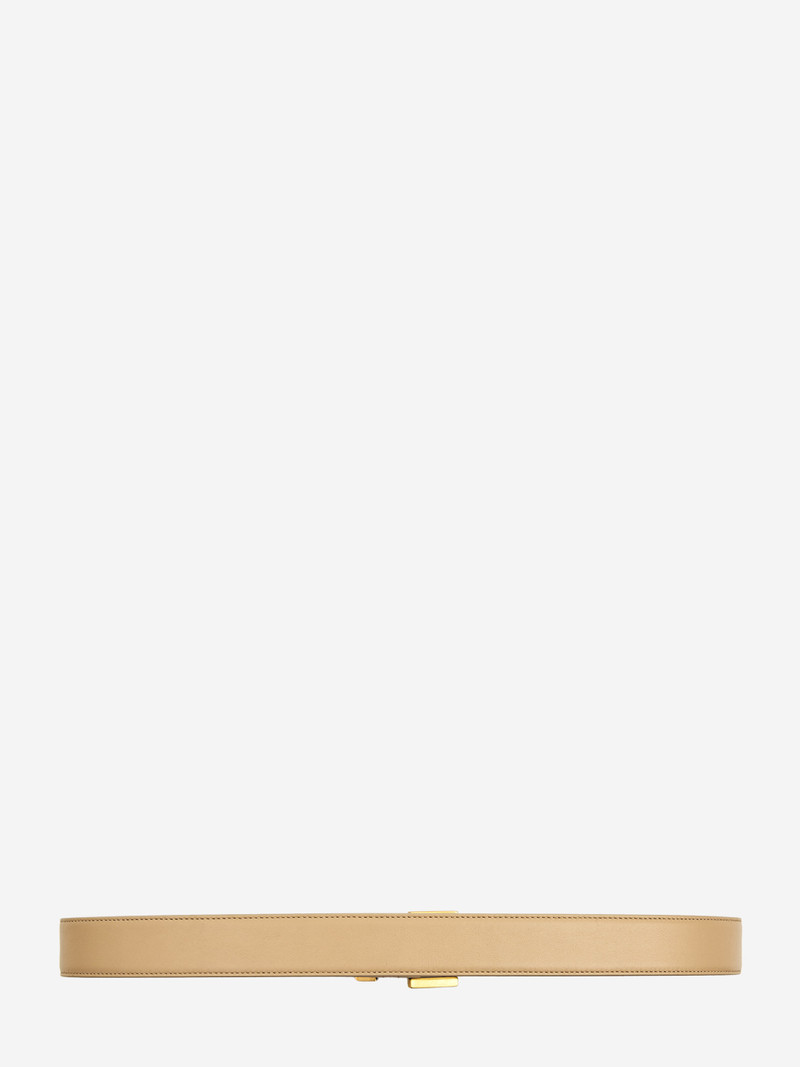 SAINT LAURENT Cassandre belt with square buckle outlook