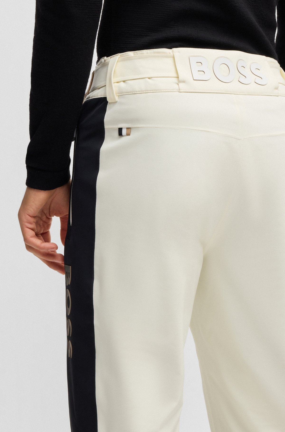 BOSS SKI WATER-REPELLENT TROUSERS IN FLEECE-BONDED FABRIC - 5