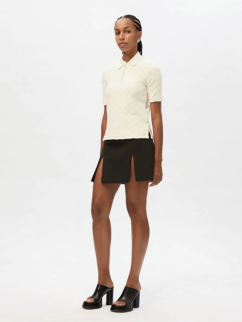 MONOGRAM HALF ZIP POLO - 2