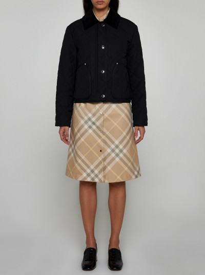 Burberry Lanford quilted fabric jacket outlook