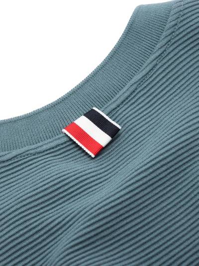 Thom Browne 4-Bar stripe sleeve sweatshirt outlook