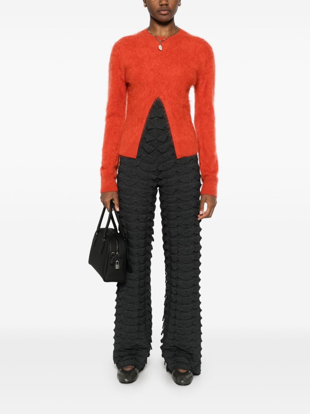 cut-out sweater - 2