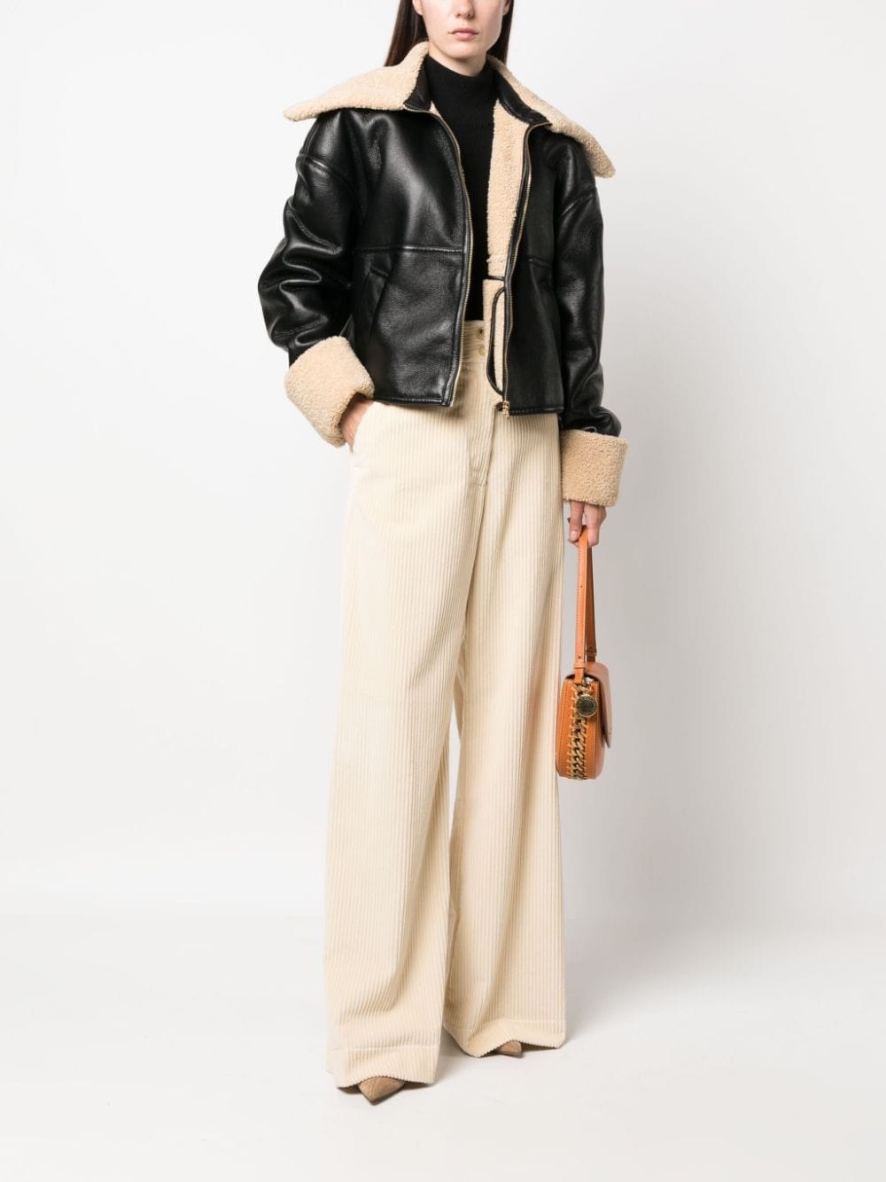 corduroy wide-leg trousers - 2