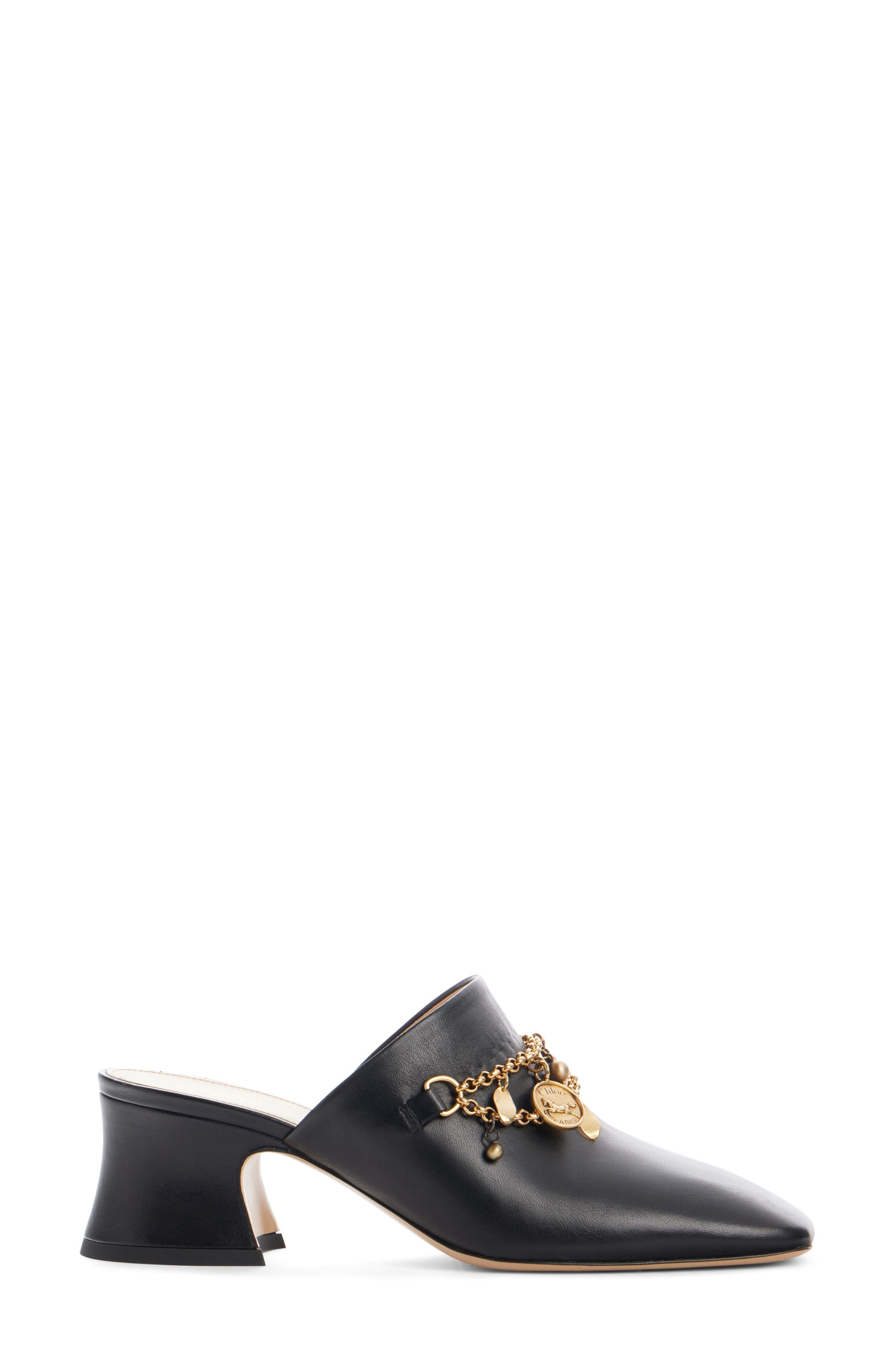 Chloé Charms Mule in Black at Nordstrom - 3