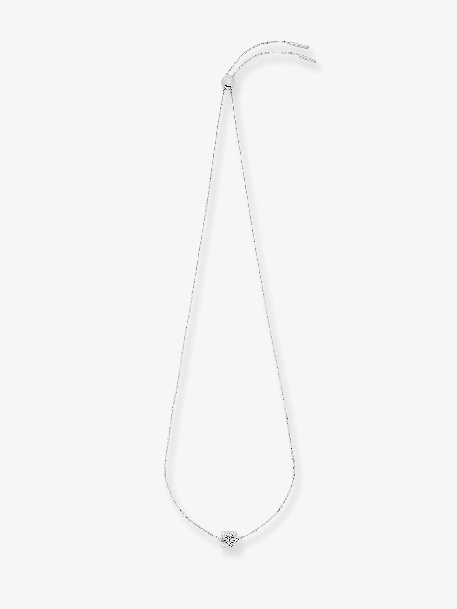 Loewe Women Anagram Bombe Sterling Silver Necklace - 1