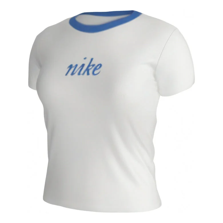 (WMNS) Nike Sportswear Chill Knit T-shirt 'White' HF8820-100 - 1