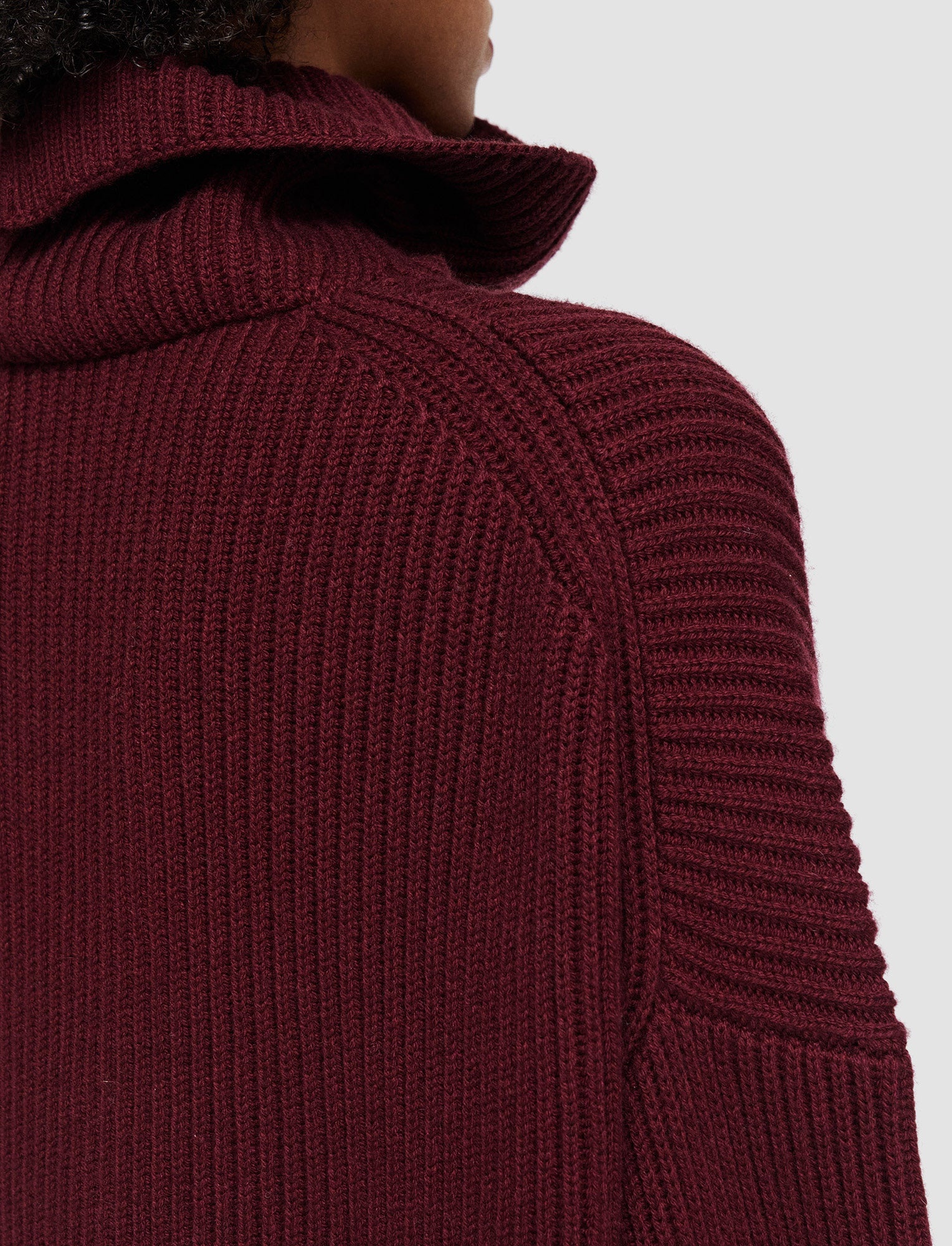 Light Cardigan Stitch High Neck Jumper - 5