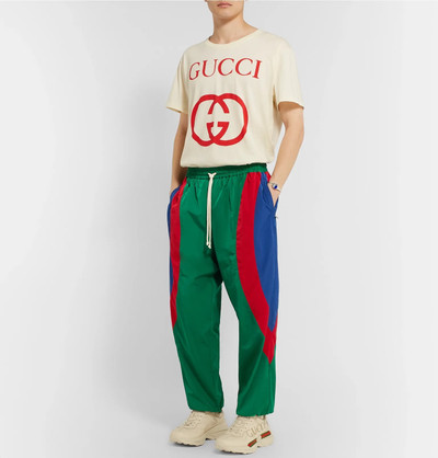 GUCCI Tapered Logo-Appliquéd Nylon Track Pants outlook