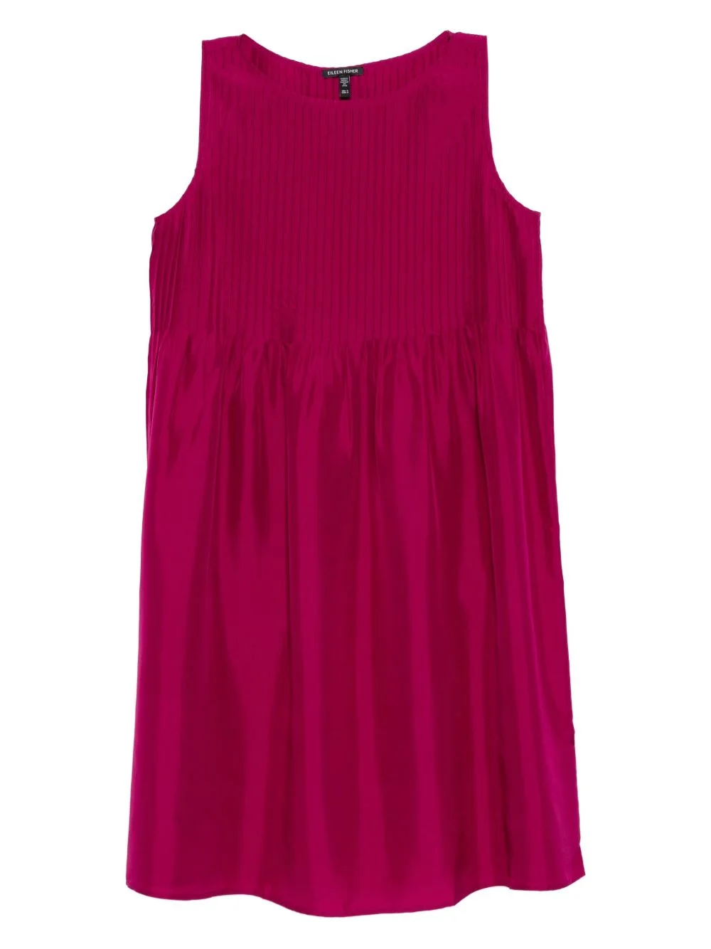 bateau neck pleated dress - 1