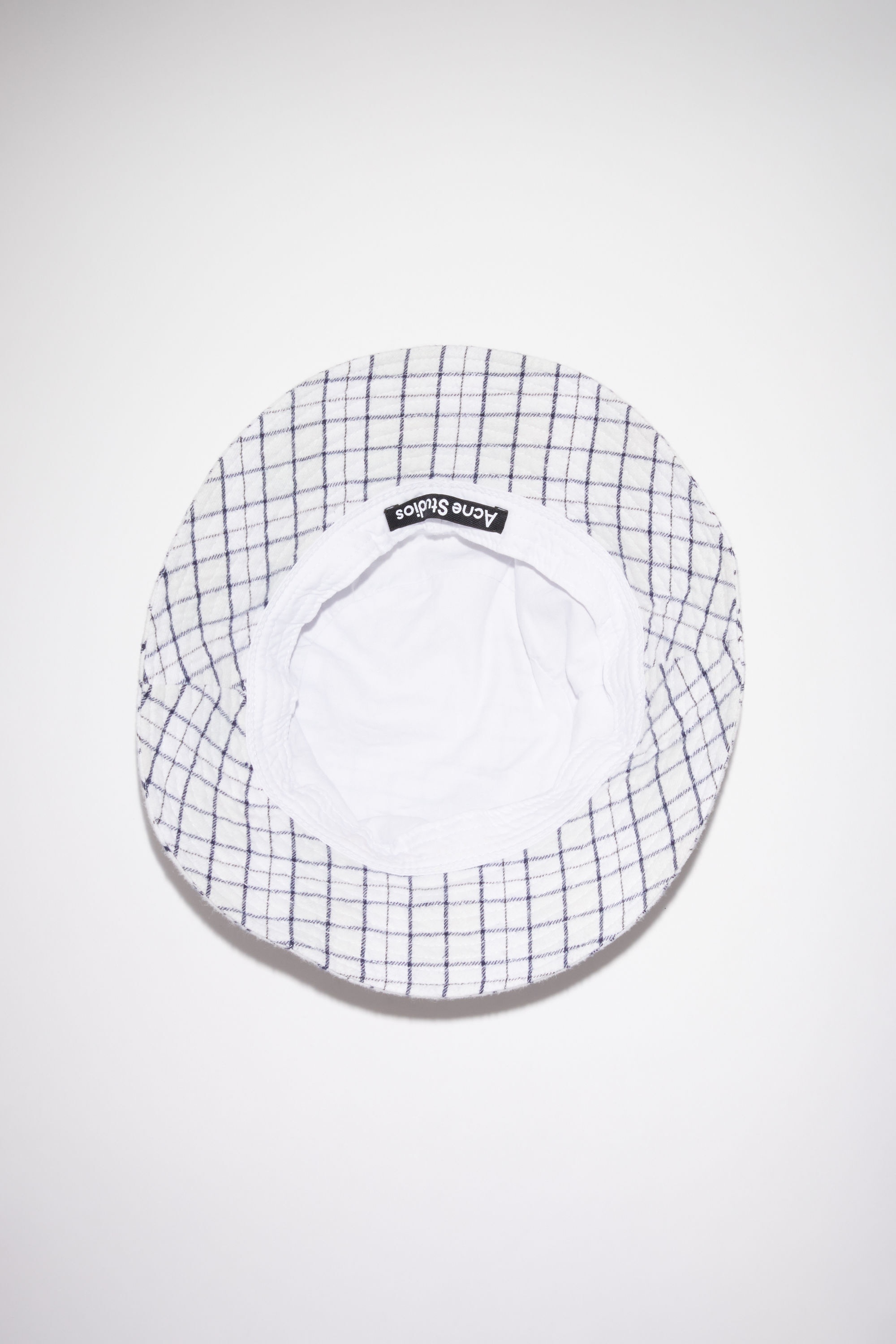 Flannel bucket hat - Optic white / black - 4