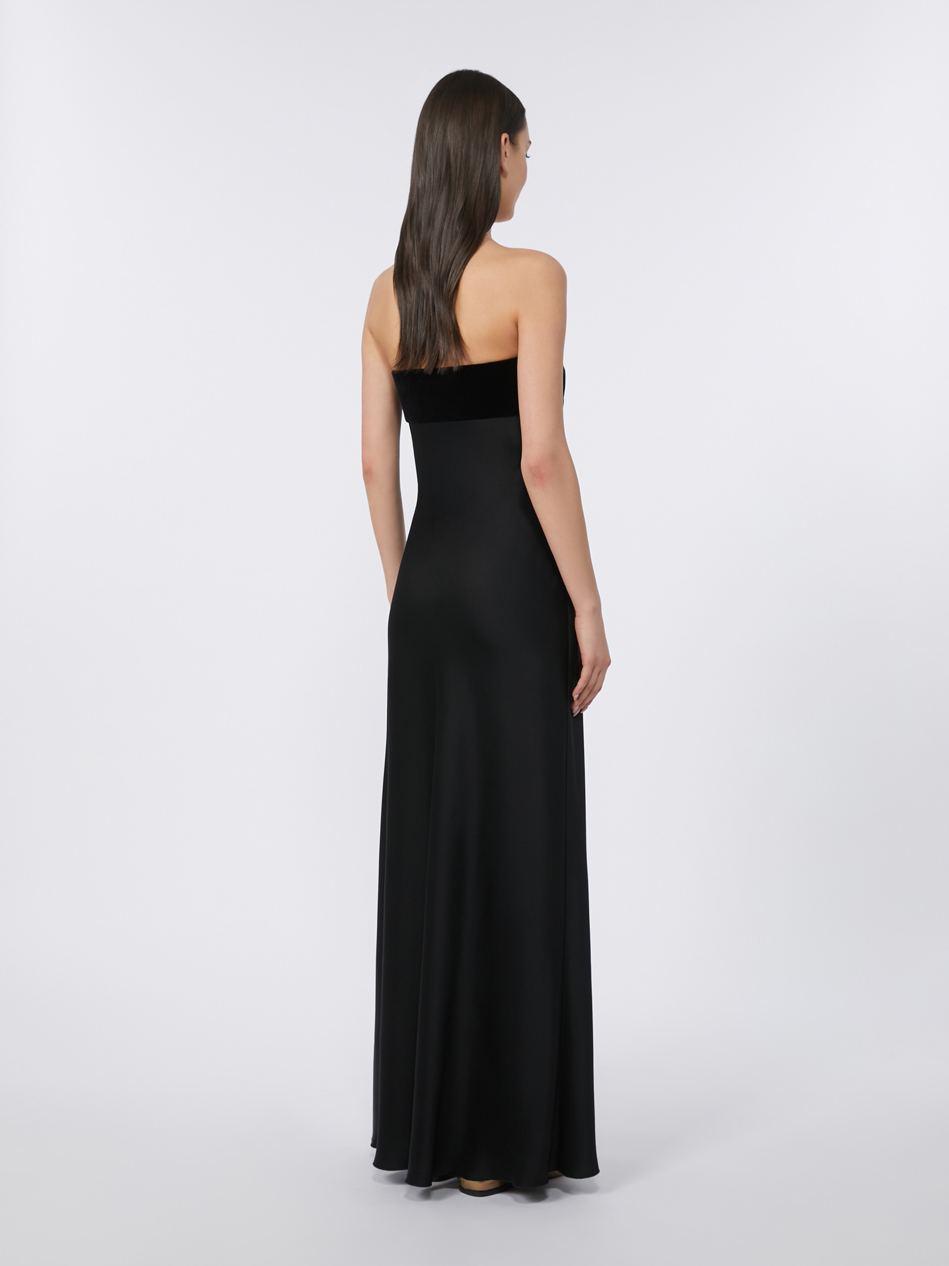 BAIA Enver satin and velvet bustier dress - 4