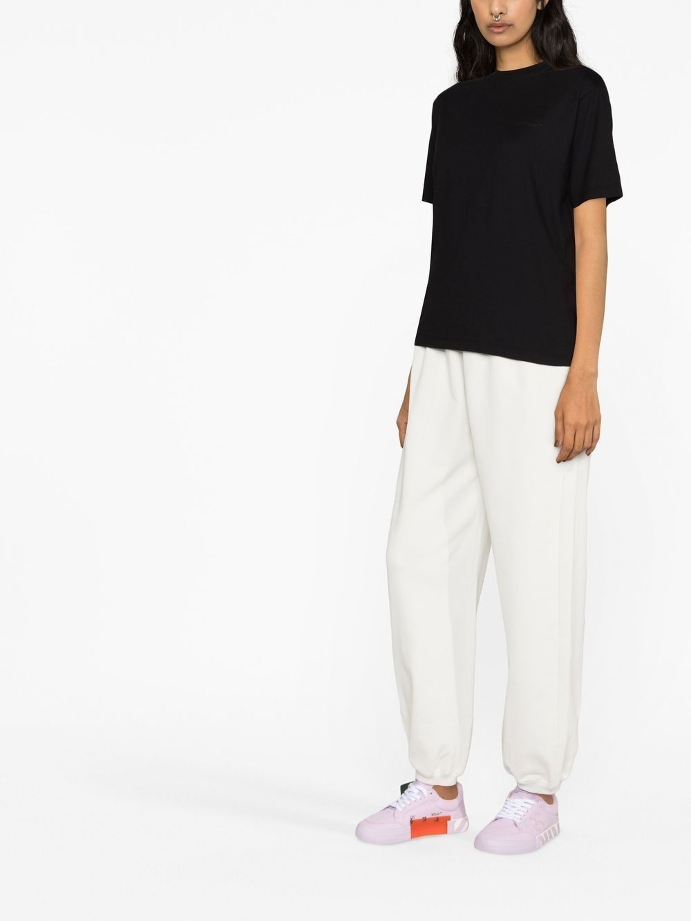 Diag-print T-shirt - 4